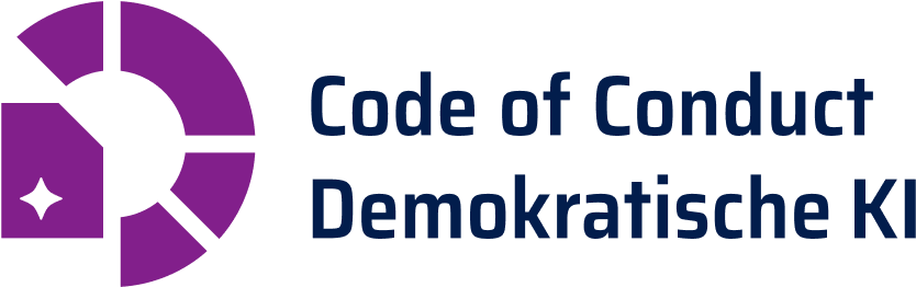 Logo Code of Conduct Demokratische KI